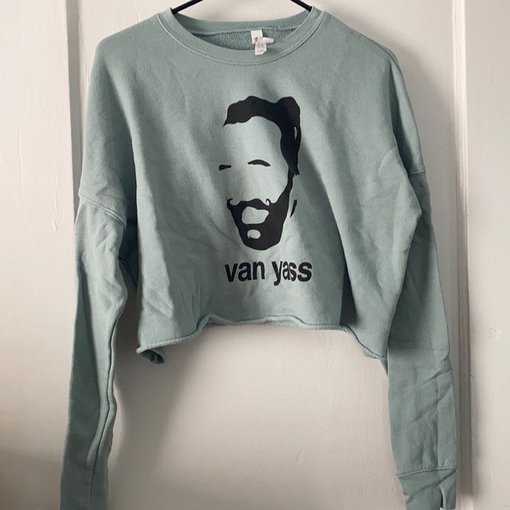 Jonathan Van Ness “Van YASSS” cropped crew neck